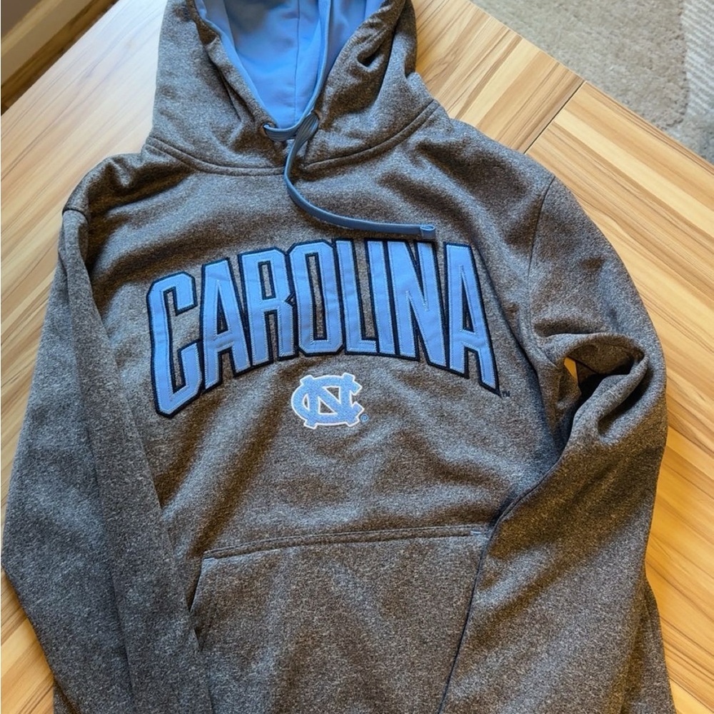 Champion Gray and Blue Collegiate Sweater